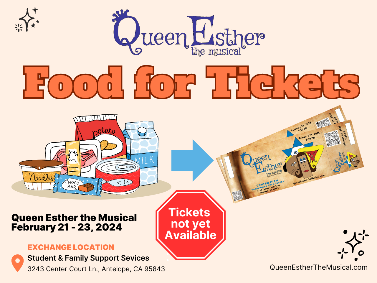 QE Food for Tix Flyer