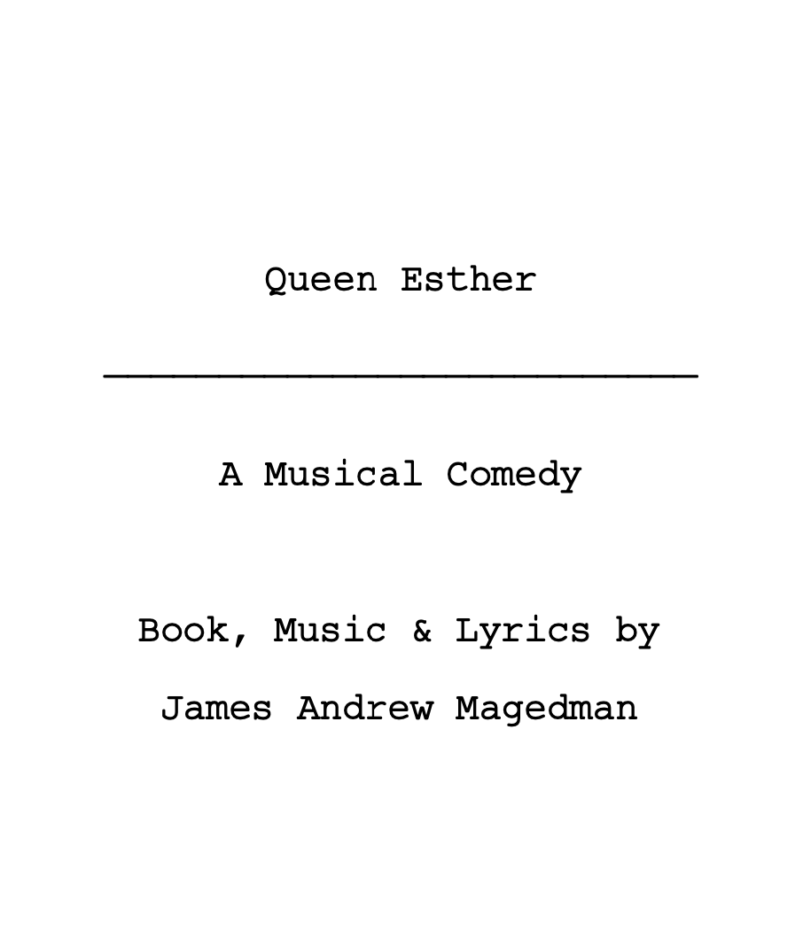Queen Esther Script