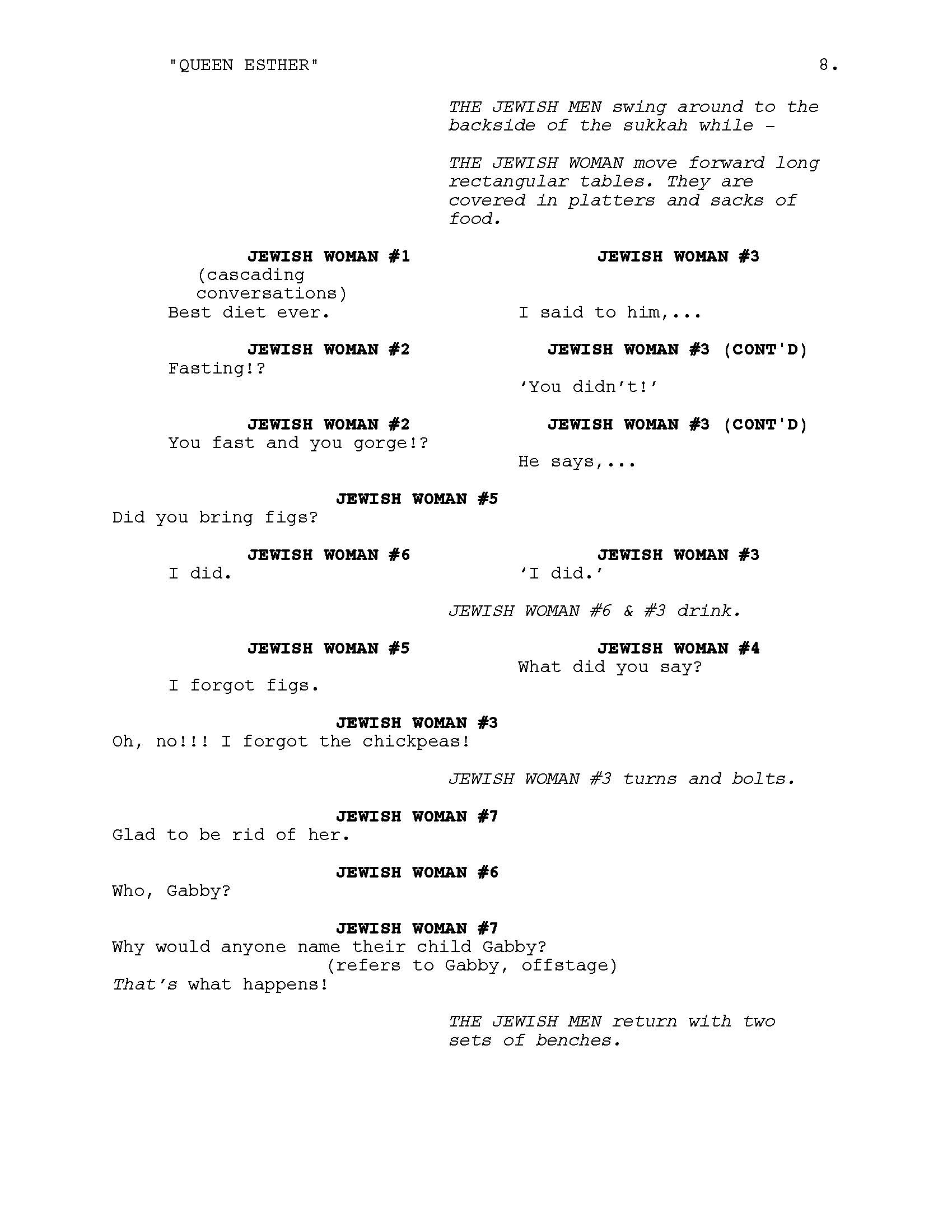 Queen Esther Script page 08